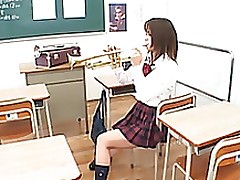 cosplay porn: school part teen uniform blowjob face sitting fingering