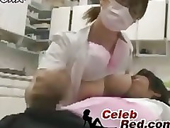 japanese dentist nurse cock masturbating asian handjob uniform